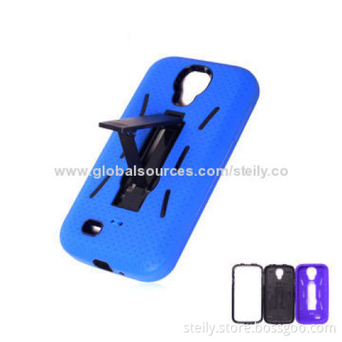 3-in-1 New Robot Silicone Mobile Phone Stand Cases for Samsung Galaxy S4 i9500, Compact, Lightweight